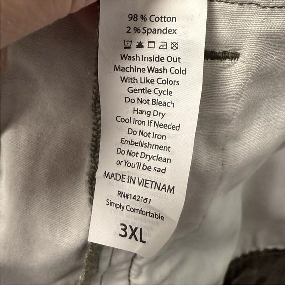 NWT Lularoe Kenny Demin Jacket 3XL Jungle Camouflage Unisex Jean Rare Unicorn 3X - Picture 10 of 10